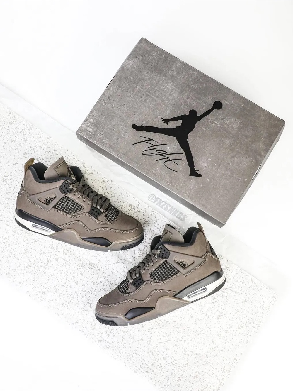 Air Jordan 4 kids Sneakers Cave Stone